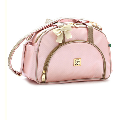 Bolsa Maternidade Pequena Bebe Menina Menino Enxoval Miellu Cor Rosé