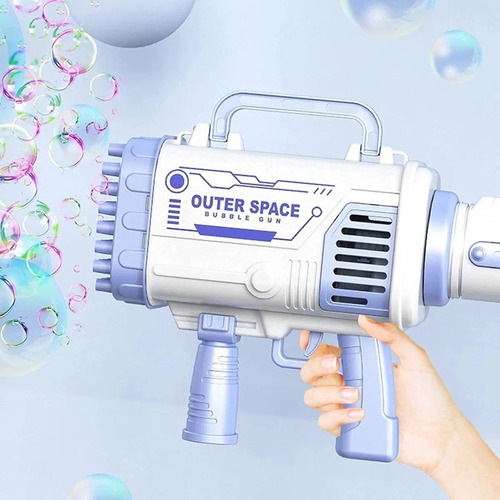 Pistola De Burbujas Rocket Boom De 60 Agujeros Para Niños