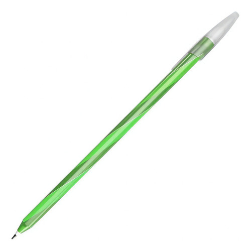 Kit Caneta Spiro 17,5cm Cis Glow 0,7mm Esferográfica C/2 Un Cor Da Tinta Verde Cor Do Exterior Colorida