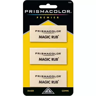 Prismacolor 70503 Rub Borrador De Arte De Vinilo, Paque...