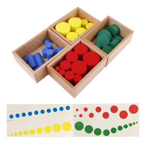 Juguetes Apilables De Cilindros Montessori Para Padres E