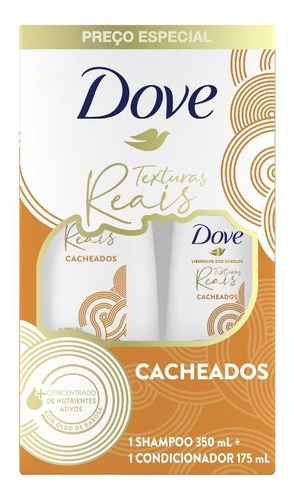 Dove Kit Shampoo 350ml + Condicionador 175ml Cacheados