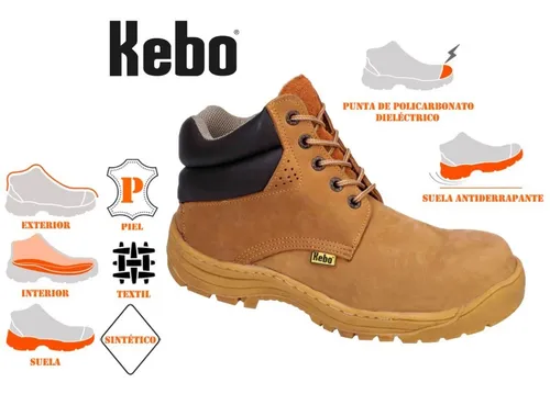 Bota De Seguridad Casquillo Diel ctrico Kebo Hombre