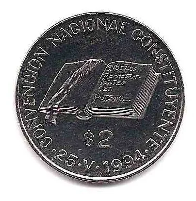 comprar Moneda Argentina Convencion Constituyente 2 Pesos Año 1994
