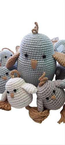 Souvenir Crochet Amigurumis  Pajaritos. Ideal Para Bautismos