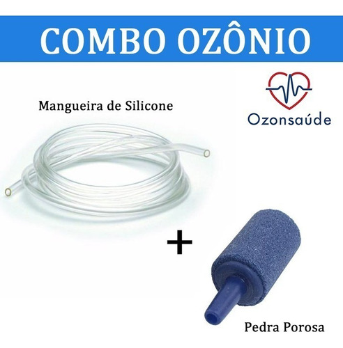 Mangueira De Silicone E Pedra Porosa Para Gerador De Ozônio