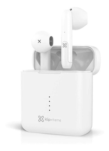 Audífonos Klip Xtreme Twintouch Ipx4 Tws Bluetooth Blanco