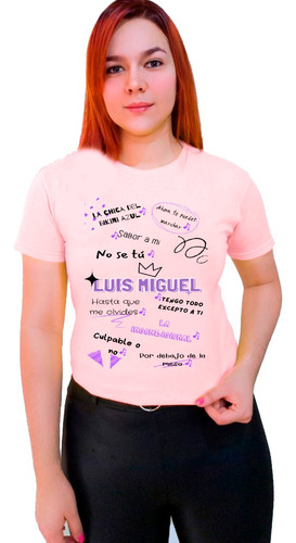 Polera Luis Miguel Gira Chile 2023 Canciones Favoritas Éxito