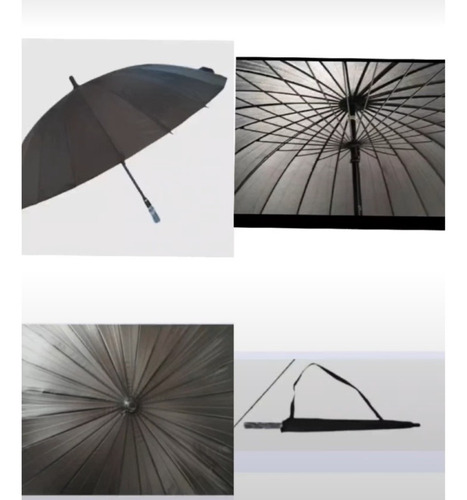 Paraguas Negros Y Azules. Paraguas Grandes Ejecutivos .