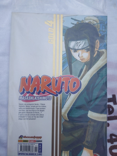 Mangá - Quadrinhos Japonês Naruto Edição Gold Volume 4