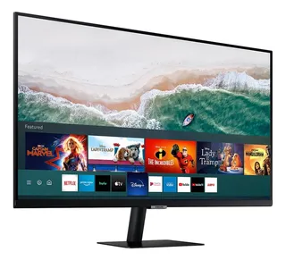 Monitor Samsung Smart M5 27'' Color Negro Con Bocinas