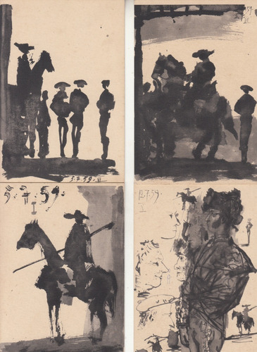 Arte Picasso Tauromaquia Toros Y Toreros 8 Postales 1961 