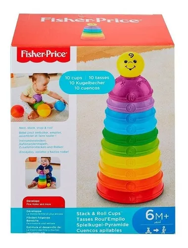 Fisher Price Torre De Potinhos Coloridos Empilhar - Mattel