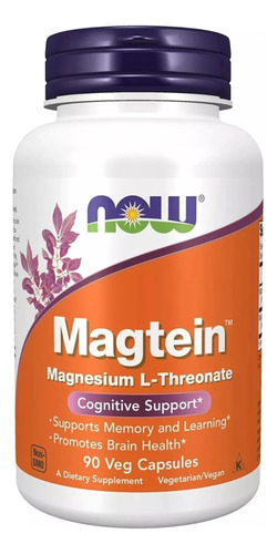 Original, Magtein Magnesium L-threonate Now,  90 Cap