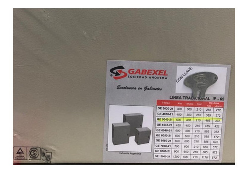 Gabinete Metalico Estanco Ip65 Tradicional 500x400x210mm