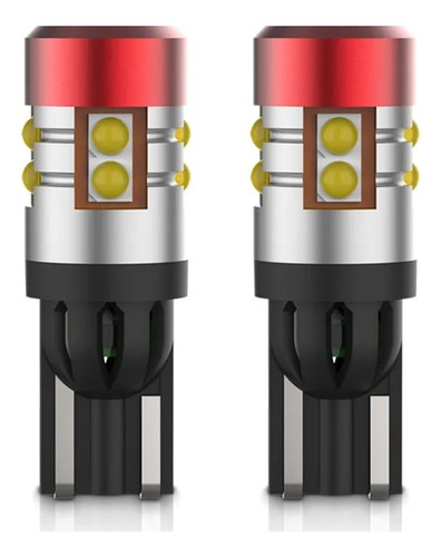 Par Lâmpada Pingo T10 9 Led Canbus 4300k Branco Quente 12v