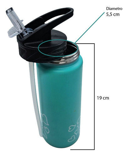 Botella Hidratación Acero Inoxidable 750 Ml Ttc