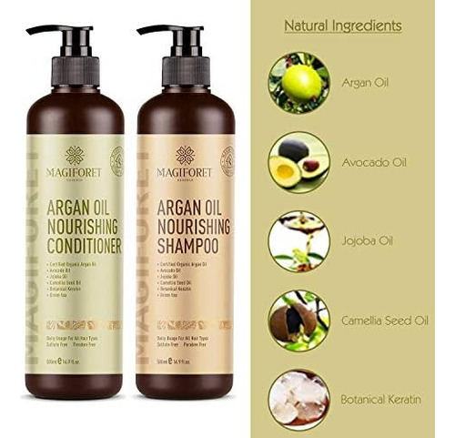 Shampoo Orgânico De Argão Marroquino: Shampoo Hidratante Sem
