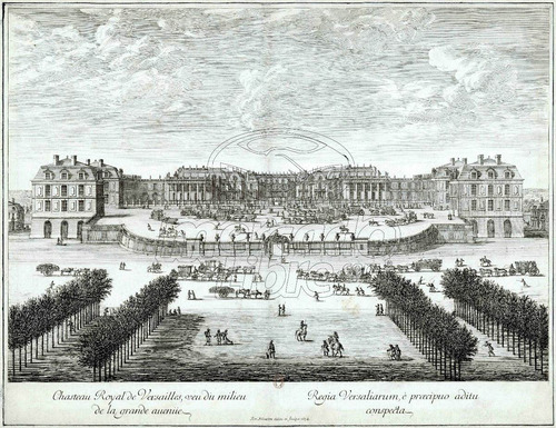 Lienzo Canvas Arte Plano Palacio De Versalles París 1674