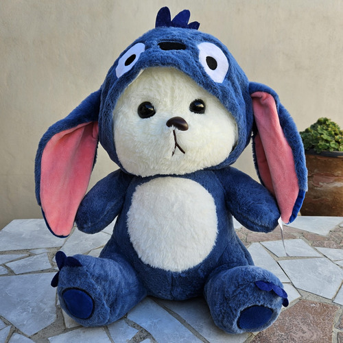 Peluche 3 En 1 Personajes Manta Interior Modelos Varios 45cm Oso Disfraz Stitch