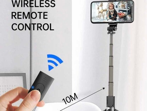 Bastão pau selfie tripe luz led bluetooth retratil celular Inboxmobile Acessorios