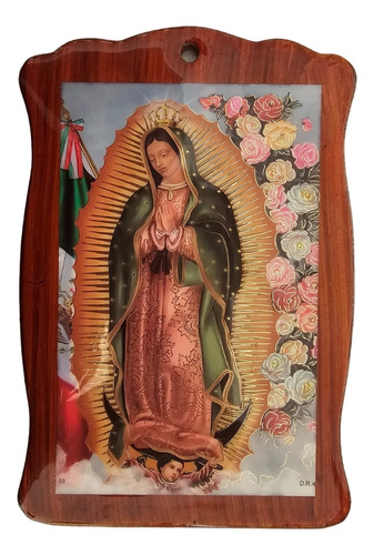 Cuadro De La Virgen De Guadalupe De 17.5 X 12 Cm
