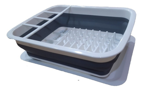 Escurridor De Platos Plastico Expandible C/ Silicon 38x29cm 