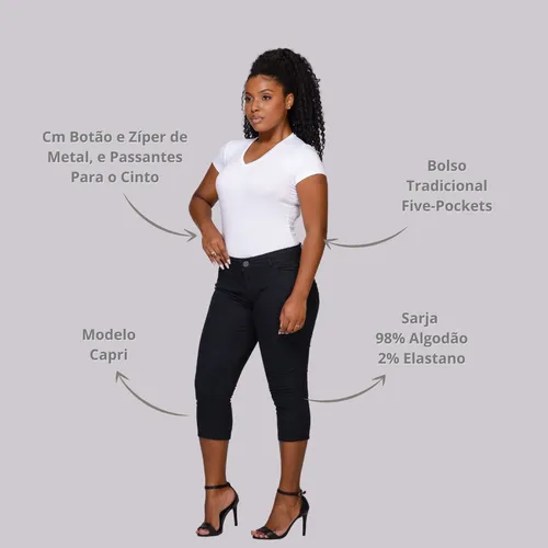Modelo de sales calça capri