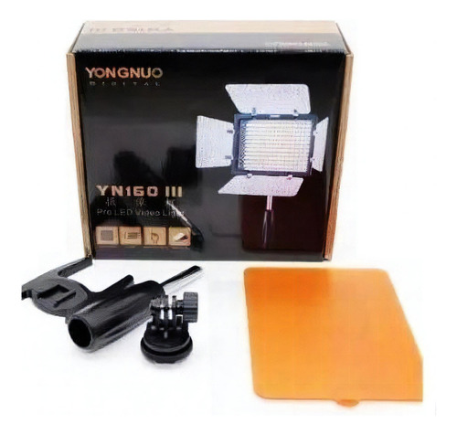 Iluminador Led Yongnuo Yn160 Iii + Fonte De Alimentação