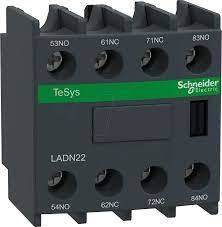 Contacto Aux Frontal Contactor Schneider 2na + 2nc Ladn22