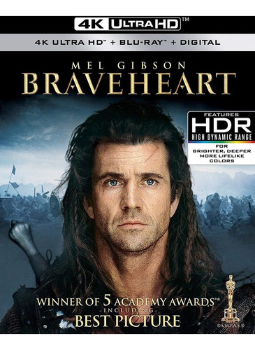 4k Ultra Hd + Blu-ray Braveheart / Corazon Valiente