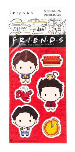 Stickers - Friends - Chibi Boys - Chandler, Joey, Ross