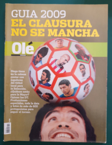 Revista Guia Olé Torneo Clausura 2009 River Boca Maradona