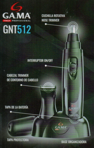 Recortadora GA.MA Italy GNT 512 negra