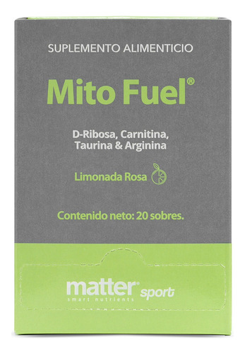 D-ribosa L-carnitina L-taurina L-arginina Mito Fuel, Matter Sabor sabor limon