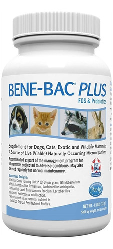 Suplementos Polvo Prebiótico Para Mascotas 4.5 Onzas