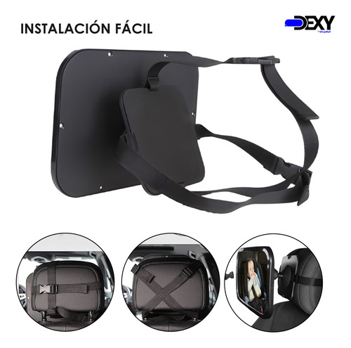 Espejo Retrovisor Para Bebé Gran Angular 360° Espejo Coche