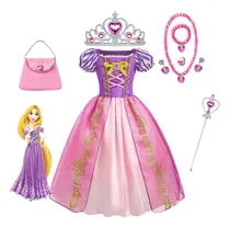 Comprar Disfraz De Princesa Rapunzel \u002F Tangled Vestido,niñas Cosplay
