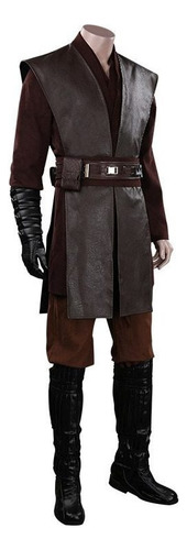 Star Wars Anakin Skywalker Marrón Cosplay Disfraz Hombre