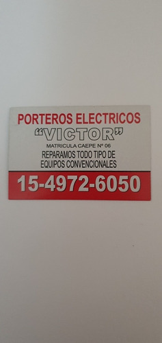 Reparación E Instalación De Porteros Electricos Matriculado