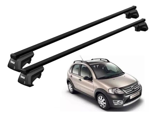 Rack Bagageiro Teto Thule Citroen C3 Xtr 2006 2007 2008 2009