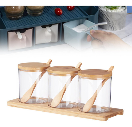 Juego De Tarros De Especias, Caja De Condimentos, Botes,