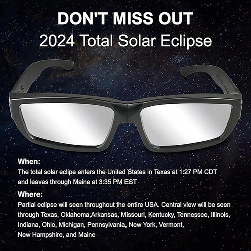 Gafas De Eclipse Solar Aprobadas, 2 Piezas, Iso 12312-2:2015