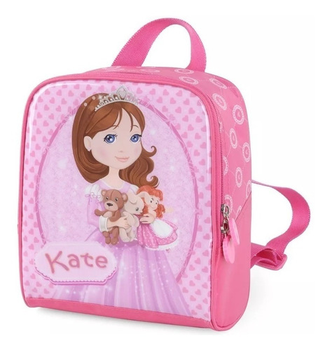 Lancheira Infantil Escolar Princesa Kate +3anos Rosa