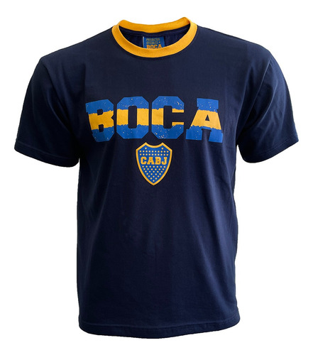 Remera Boca Juniors Con Licencia Oficial  100% Algodón