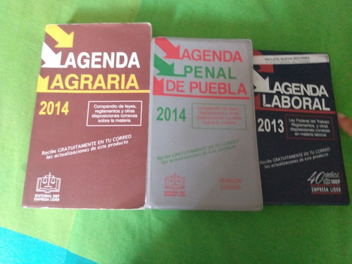 Agenda Penal, Agraria Y Laboral  2014-2013