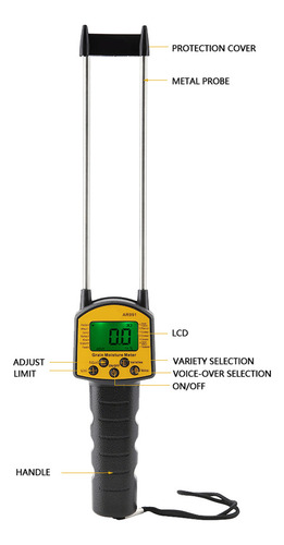 Medidor De Humedad De Grano Ar991 Digital Lcd Para 14 Tipos