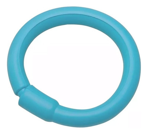 Rolo De Cabelo Santa Clara Circular De 15.5mm  De Comprimento X  10mm De Diâmetro - Kit X 24 Unidades - Azul