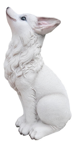 Figura De De Resina, Figura De Animal, Mirando Hacia Arriba