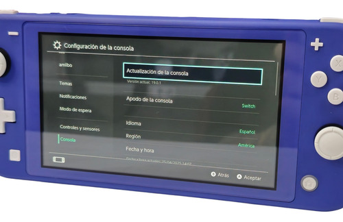 Consola Nintendo Switch Lite Azul Japonesa Azul